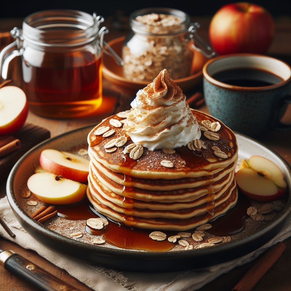 Cómo hacer hot cakes de avena y manzana