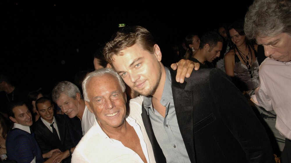 Armani y Leo Dicaprio