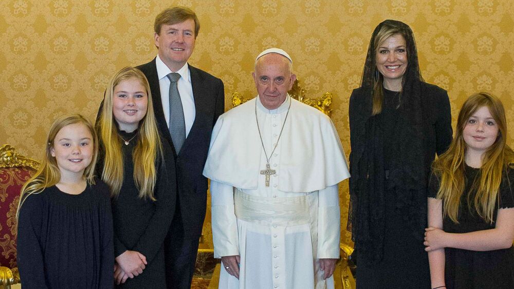 Los reyes de Holanda visitan al papa Francisco