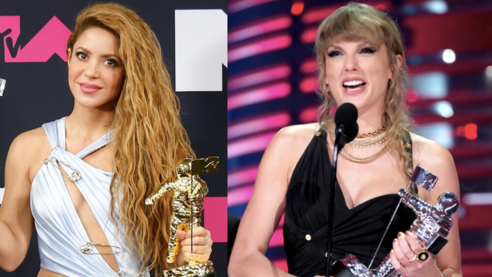 Taylor Swift cantando Music Session #53 de Shakira fue lo mejor de los MTV VMAs 2023