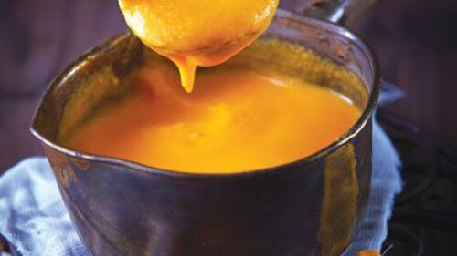 Crema de calabaza con leche de coco