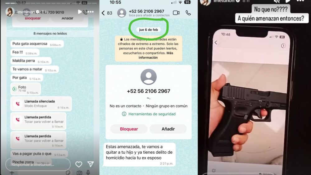 La fotos del arma de fuego con la que amenazaron a Imelda Garza Tuñón