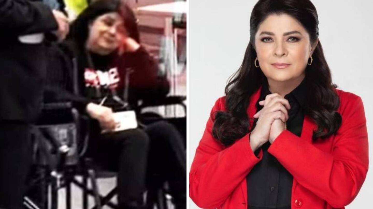 Victoria Ruffo aparece en silla de ruedas y preocupa por su estado de salud