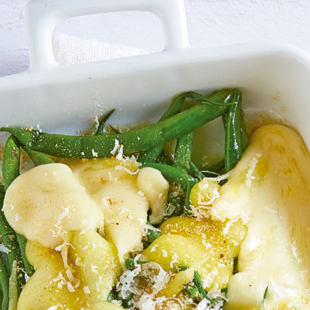 Ejotes recetas con gratinado de queso