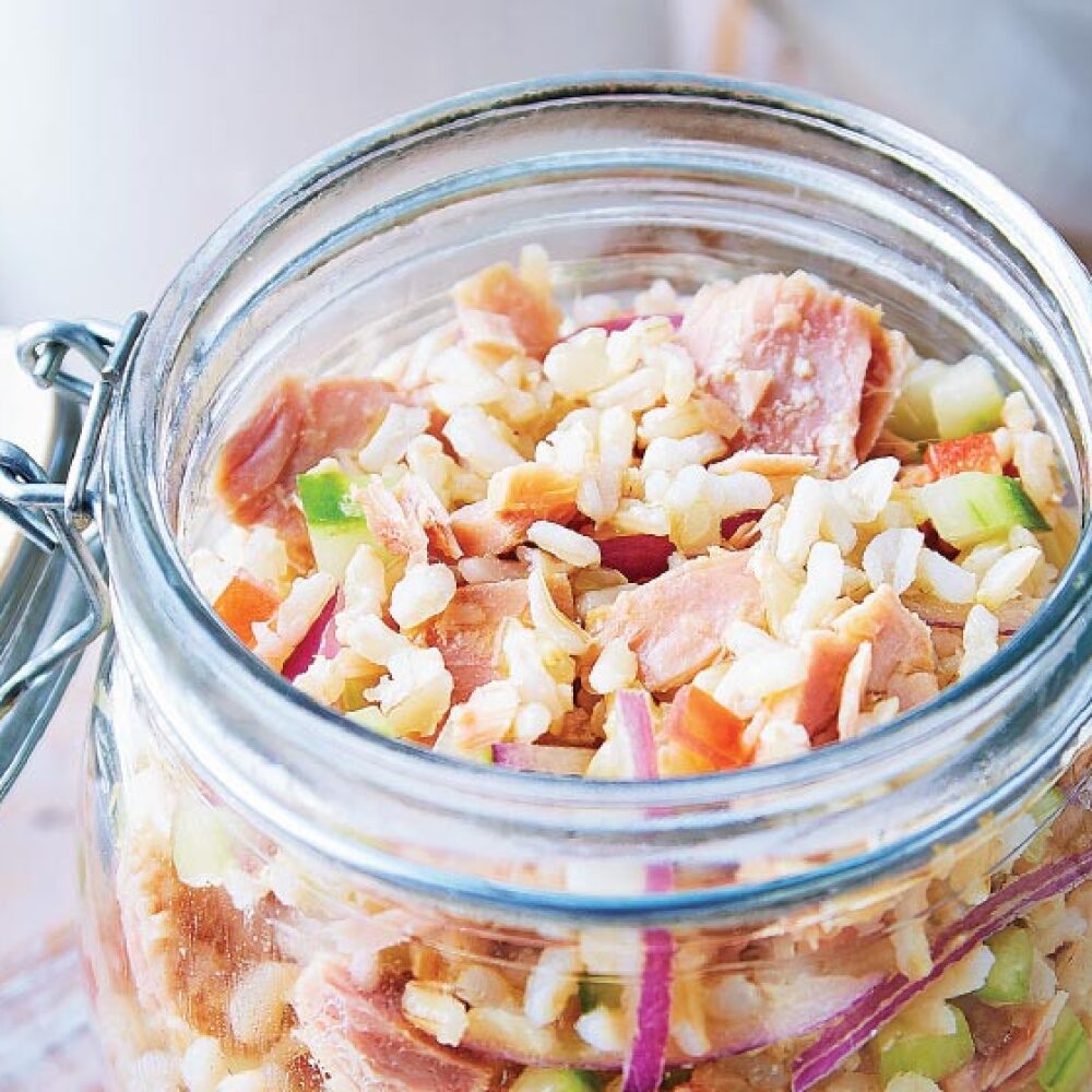 ensalada con atún y arroz