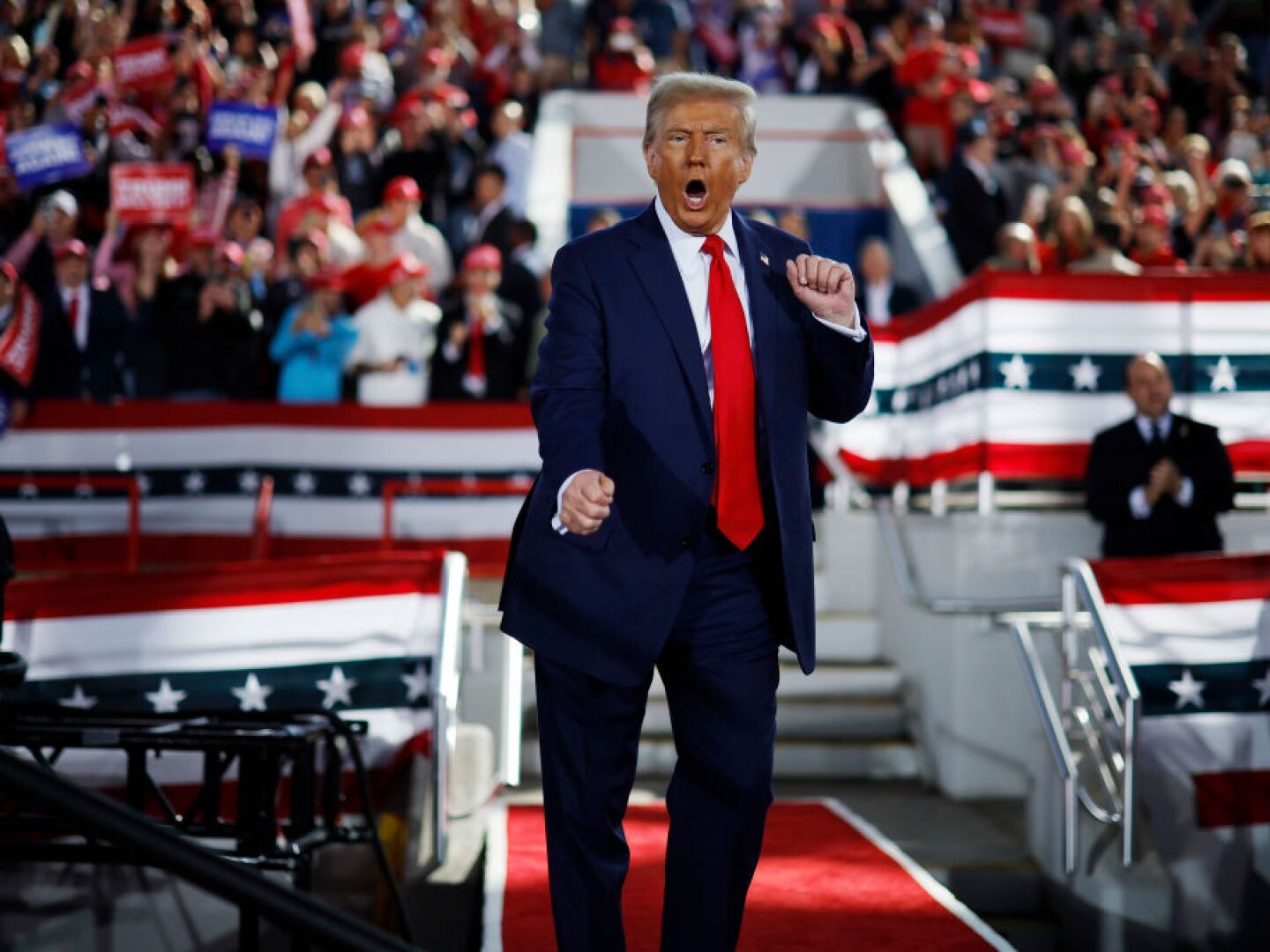 Donald Trump Campaigns For President In Raleigh, North Carolina