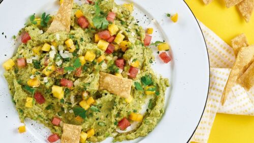 Guacamole con frutas