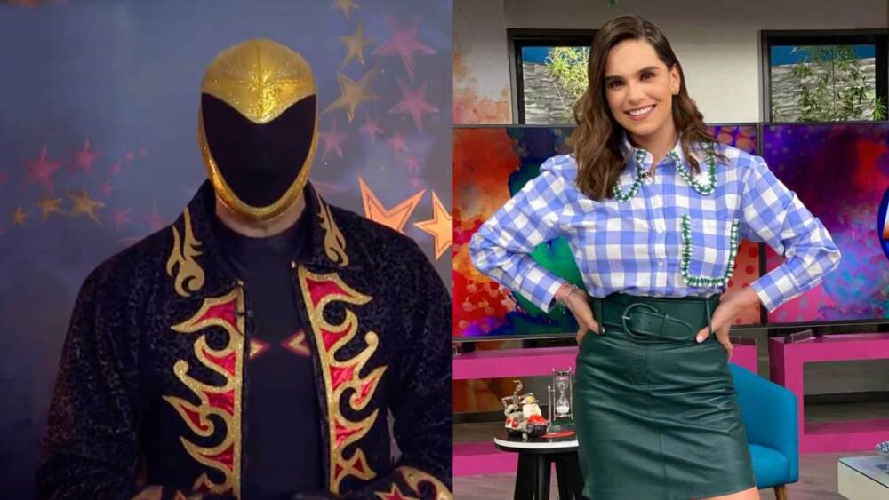 Tinieblas Jr. y Tania Rincón en Hoy