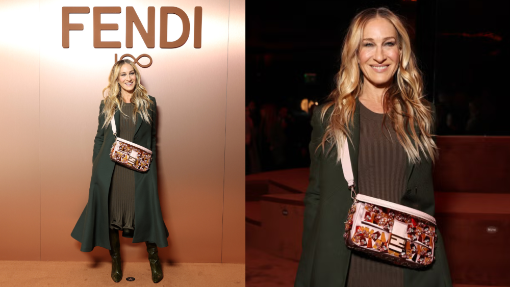 Sarah Jessica Parker celebrando los 100 años de FENDI en la semana de la moda de Milán.png