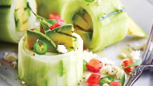 Rollo de aguacate fresco, súper delicioso y fácil de preparar