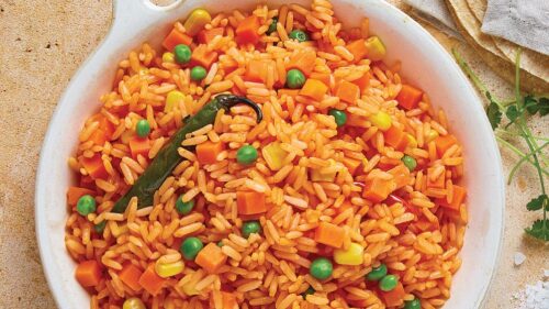 como hacer arroz rojo