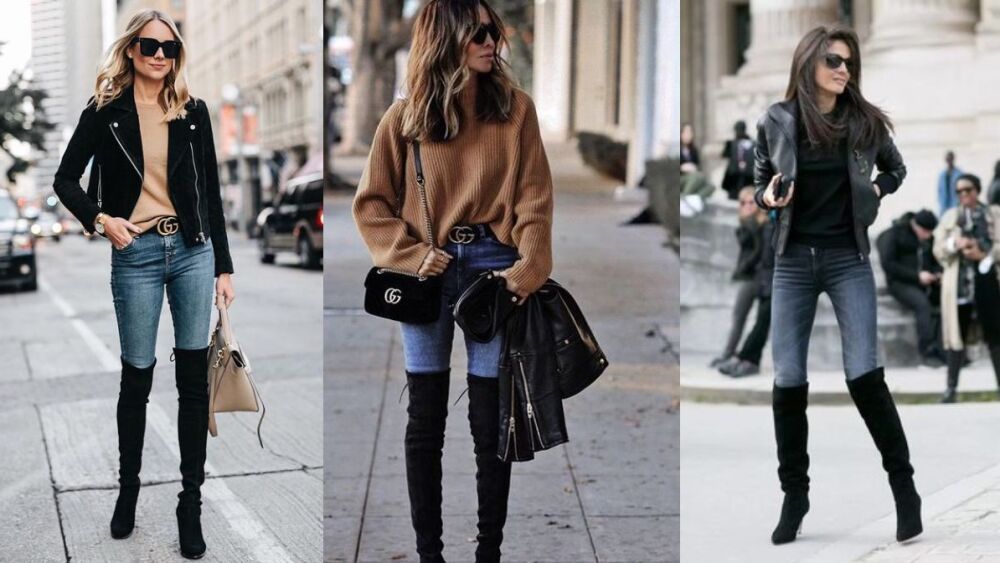 Combinar Botas Altas Outfit Con Botas Grises Largas Como Combinar