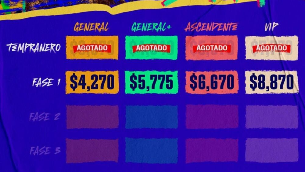 La venta de boletos para el Tecate Pal Norte iniciarn este martes