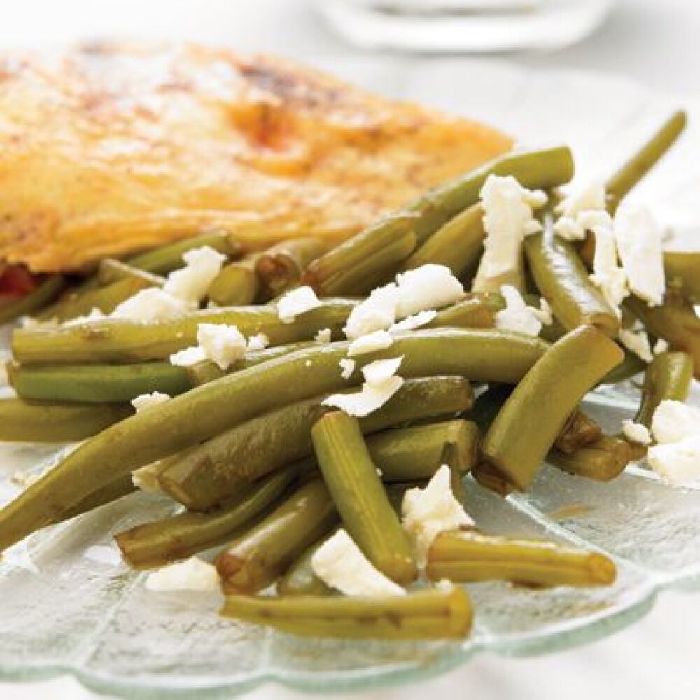 Ejotes con salsa inglesa