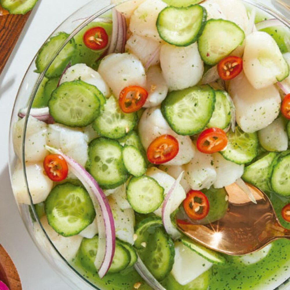 Aguachile verde de callo