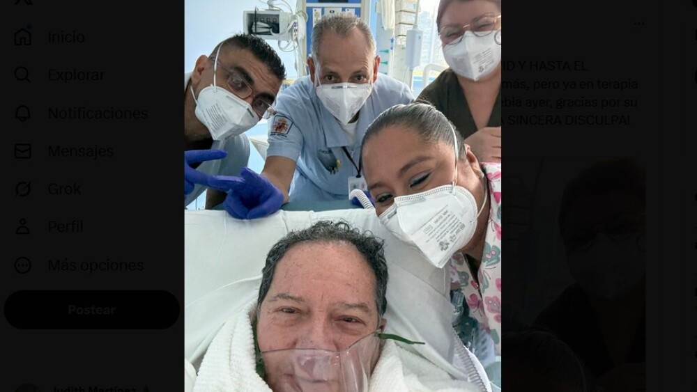 COQUE MUÑIZ ALARMÓ CON FOTO DESDE EL HOSPITAL1.jpg