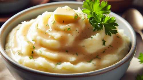 La mejor receta de puré de papá con gravy