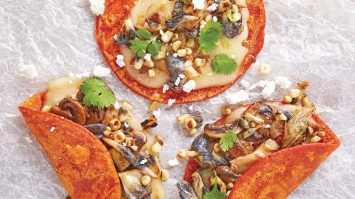 como hacer quesadillas de champiñones