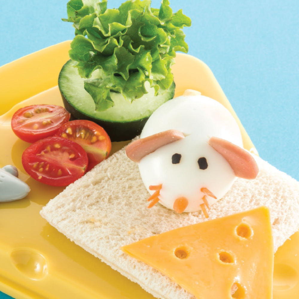 Desayunos para niños nutritivos: huevo ratón