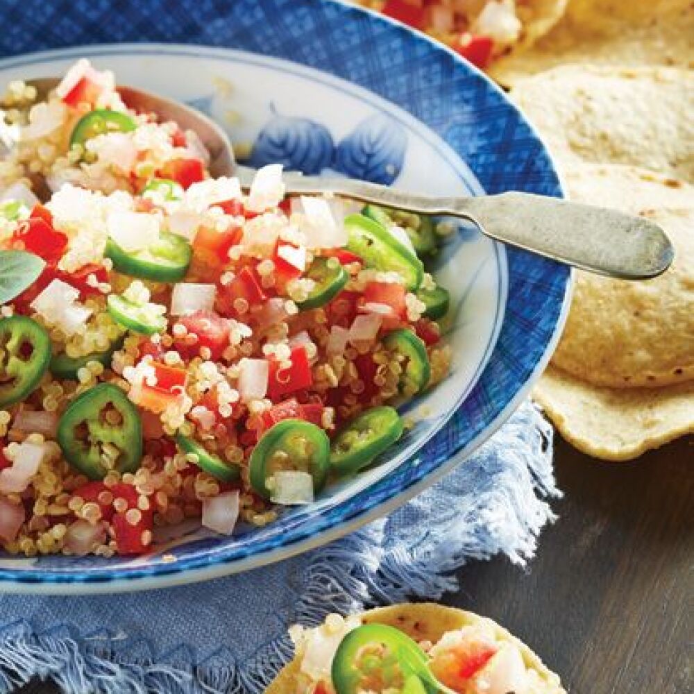 Pico de gallo con quinoa