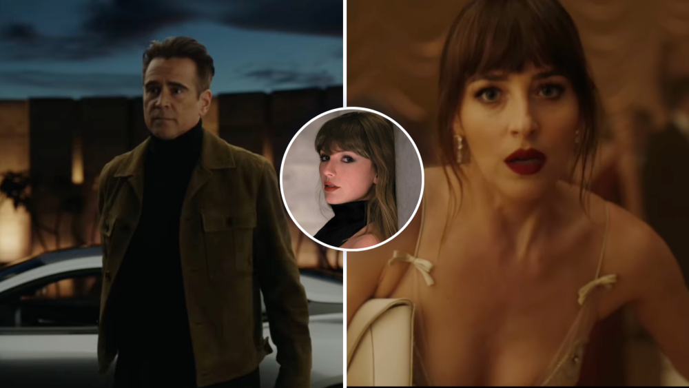Taylor Swift reúne a Dakota Johnson y Colin Farrell en “Patient Zero”
