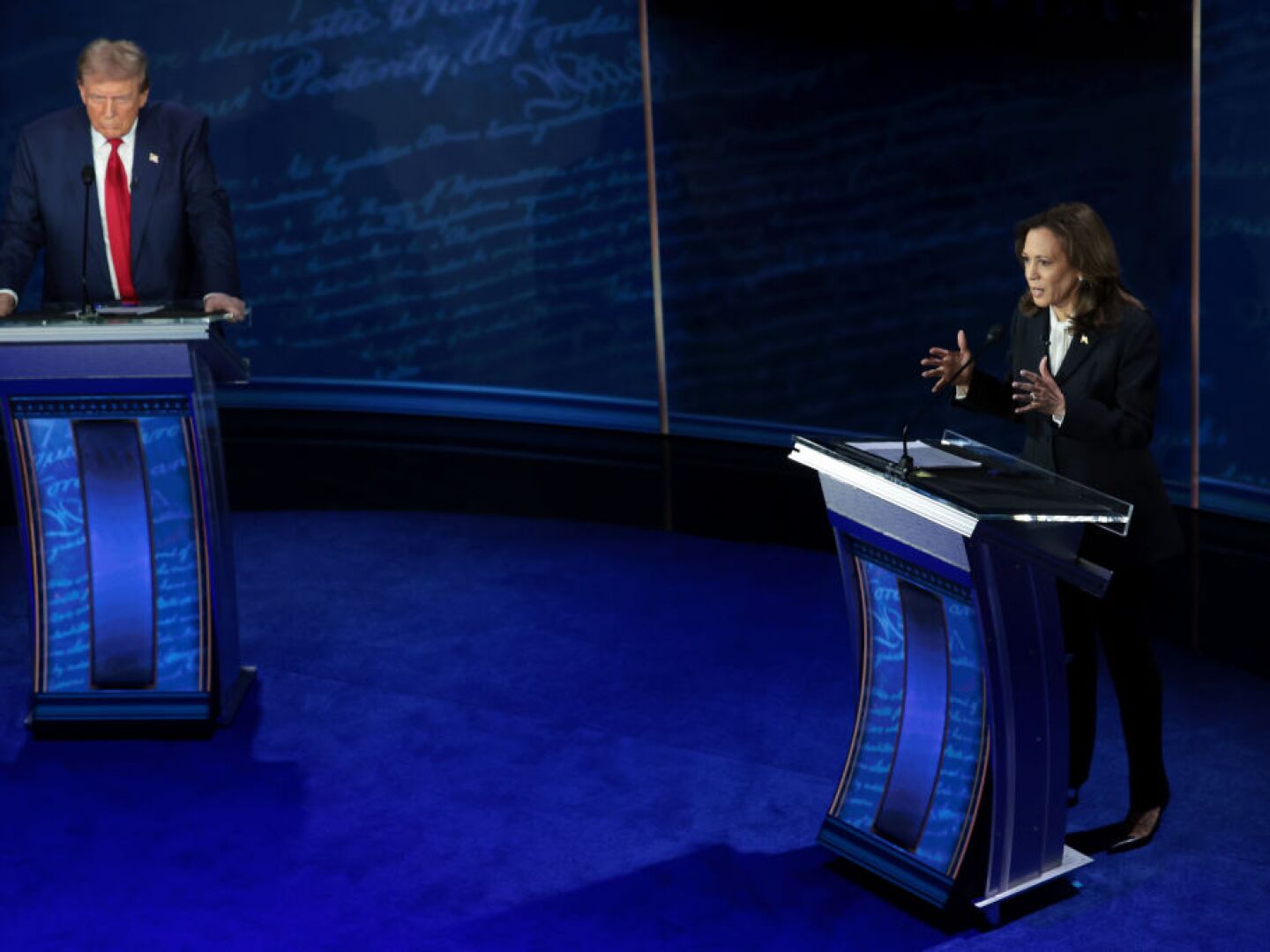 ABC News Hosts Presidential Debate Between Donald Trump And VP Kamala Harris At The National Constitution Center In Philadelphia