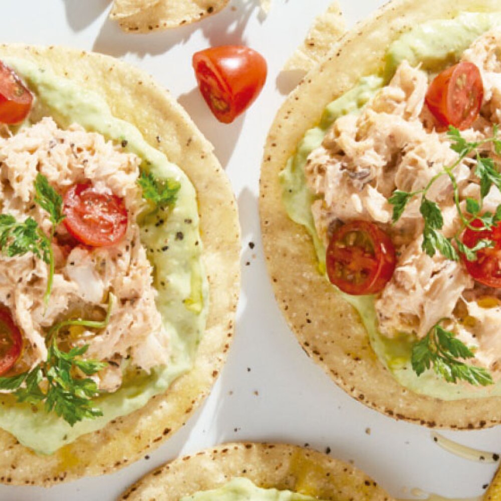 Tostadas de atun receta con mayonesa de wasabi