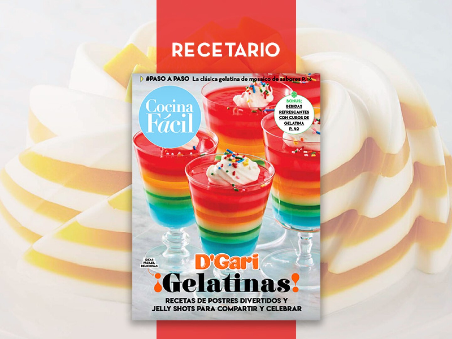 Portada Recetario Gelatinas Cocina Fácil