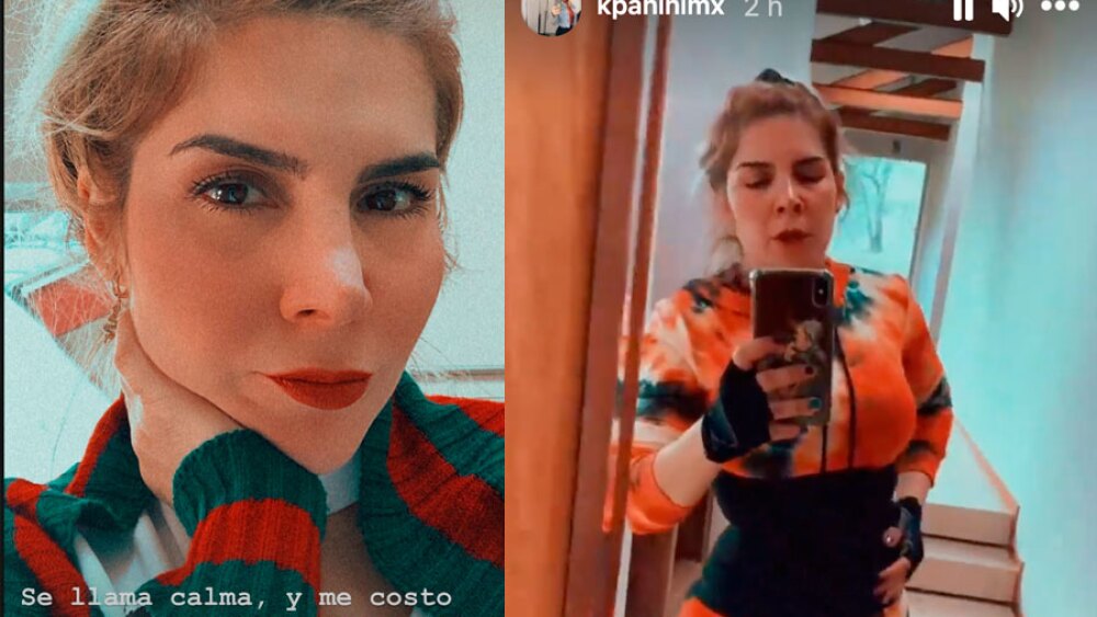 Karla Panini presume su tranquilidad