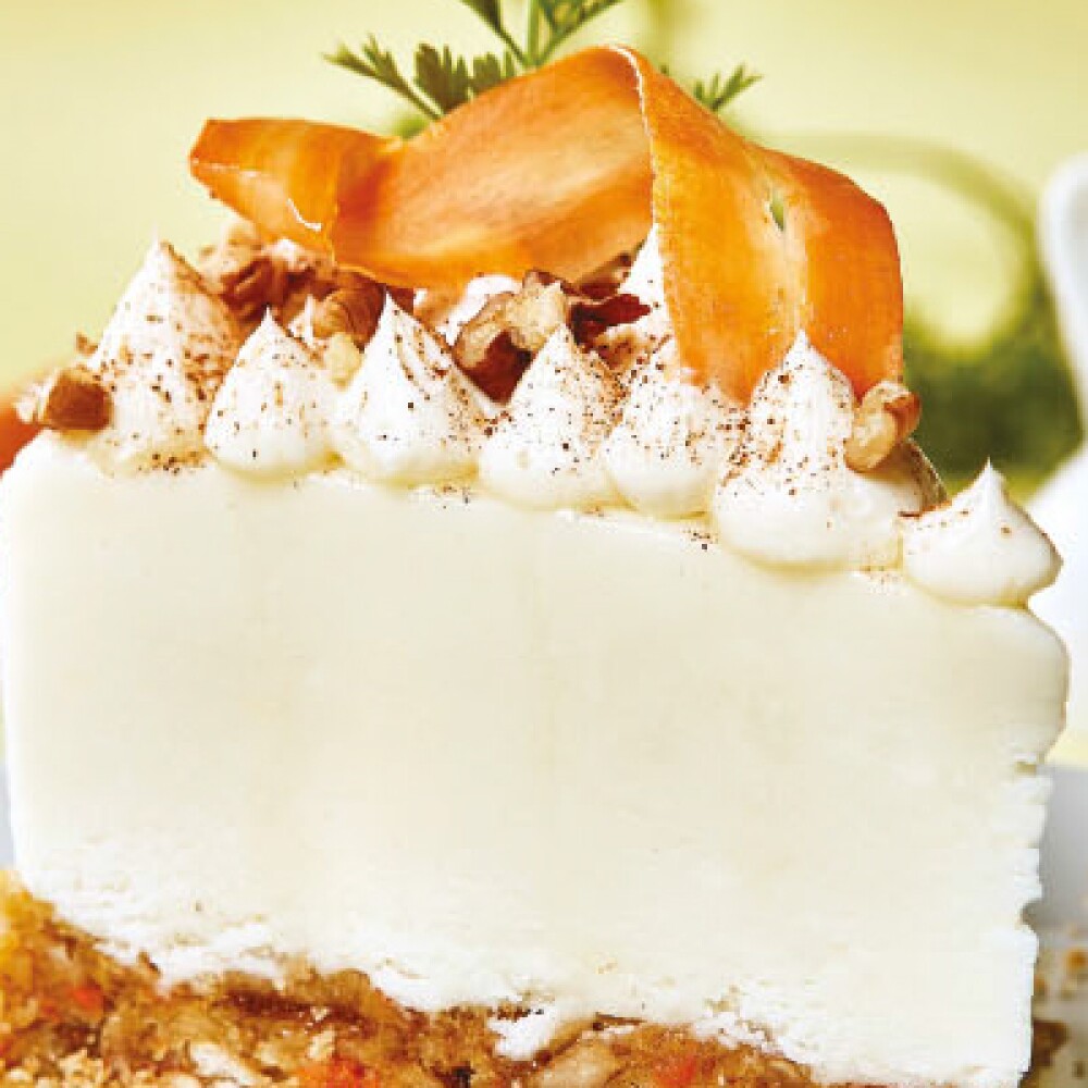 Pastel helado de zanahoria