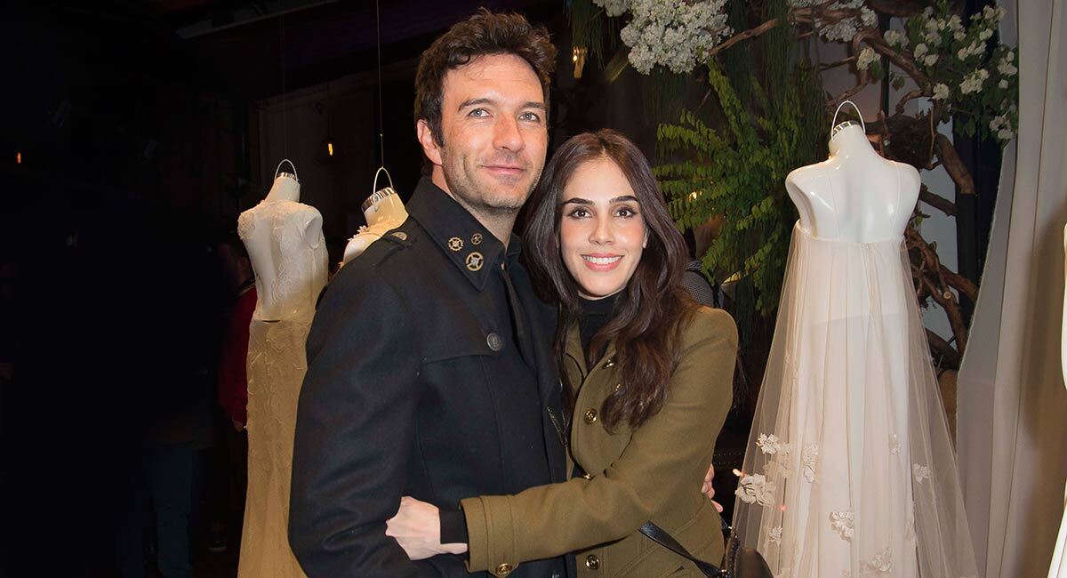 Leonardo de Lozanne y Sandra Echeverría en la presentación de la colección de Tristan e Isolda tristan e isolda vestidos de novia
