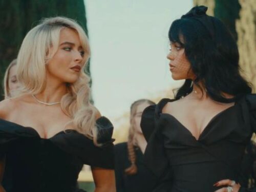 Sabrina Carpenter y Jenna Ortega en el video de "Taste"/Foto: Captura de pantalla