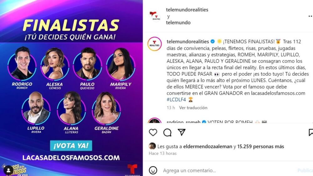 la casa de los famosos 4 finalistas