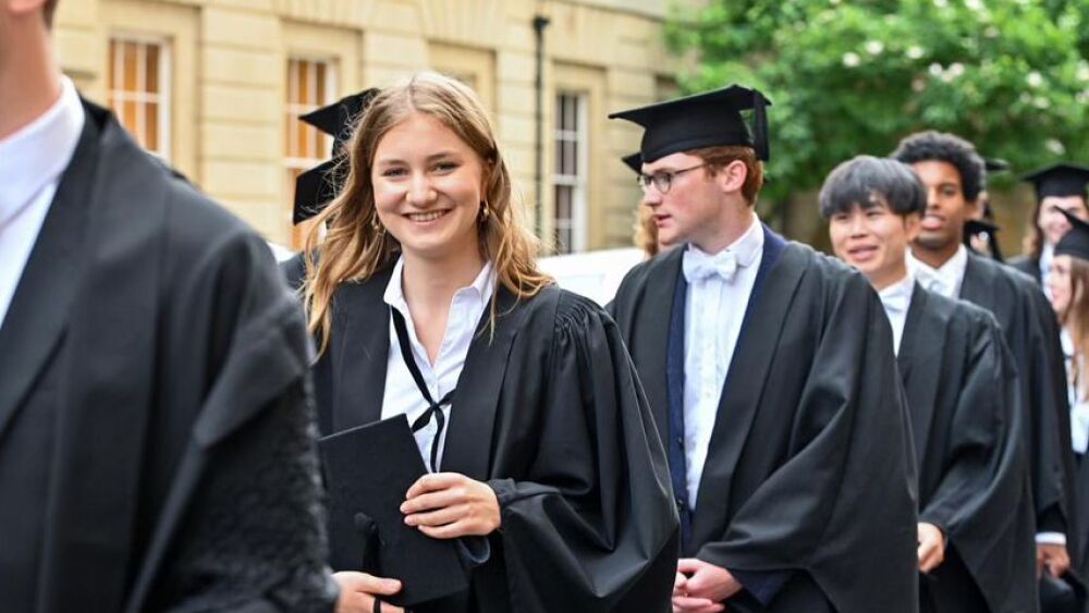 Elisabeth de Bélgica en su graduación