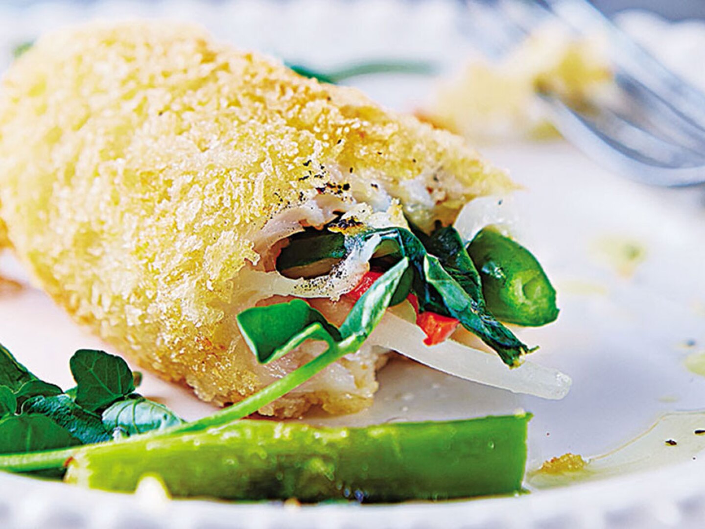 Rollitos de pescado empanizado