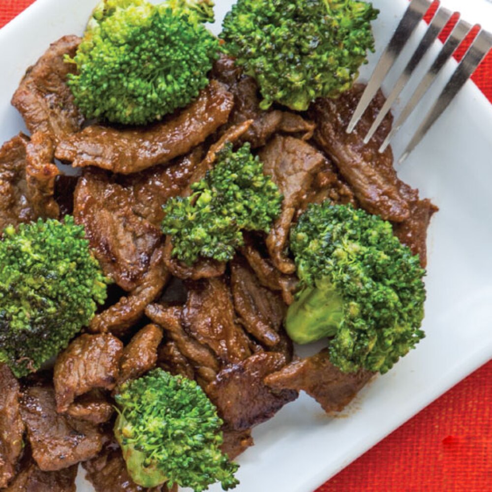 milanesas de res con brócoli