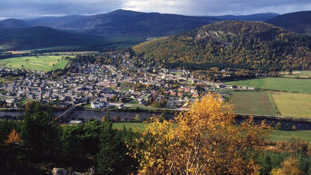 Ballater Royal Deeside from the South, Scotland