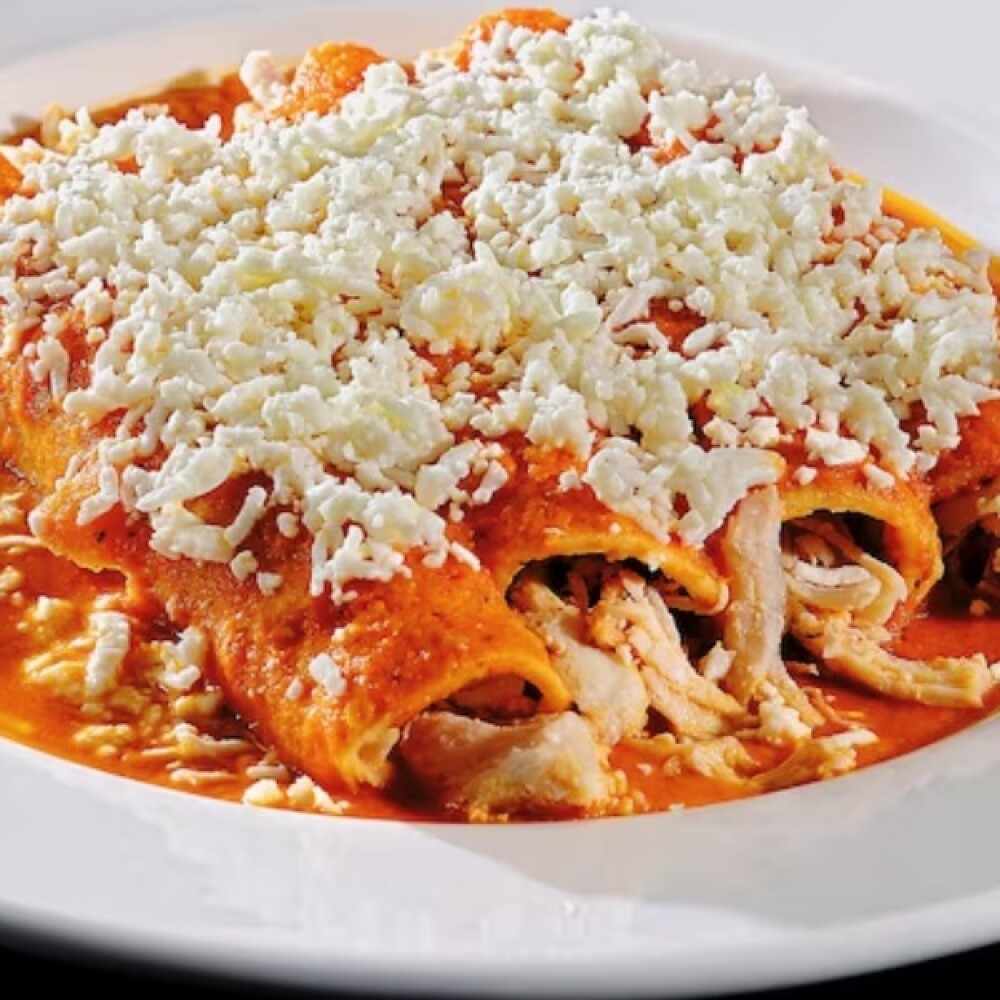 Receta fácil de enchiladas de pavo ahumado del recalentado