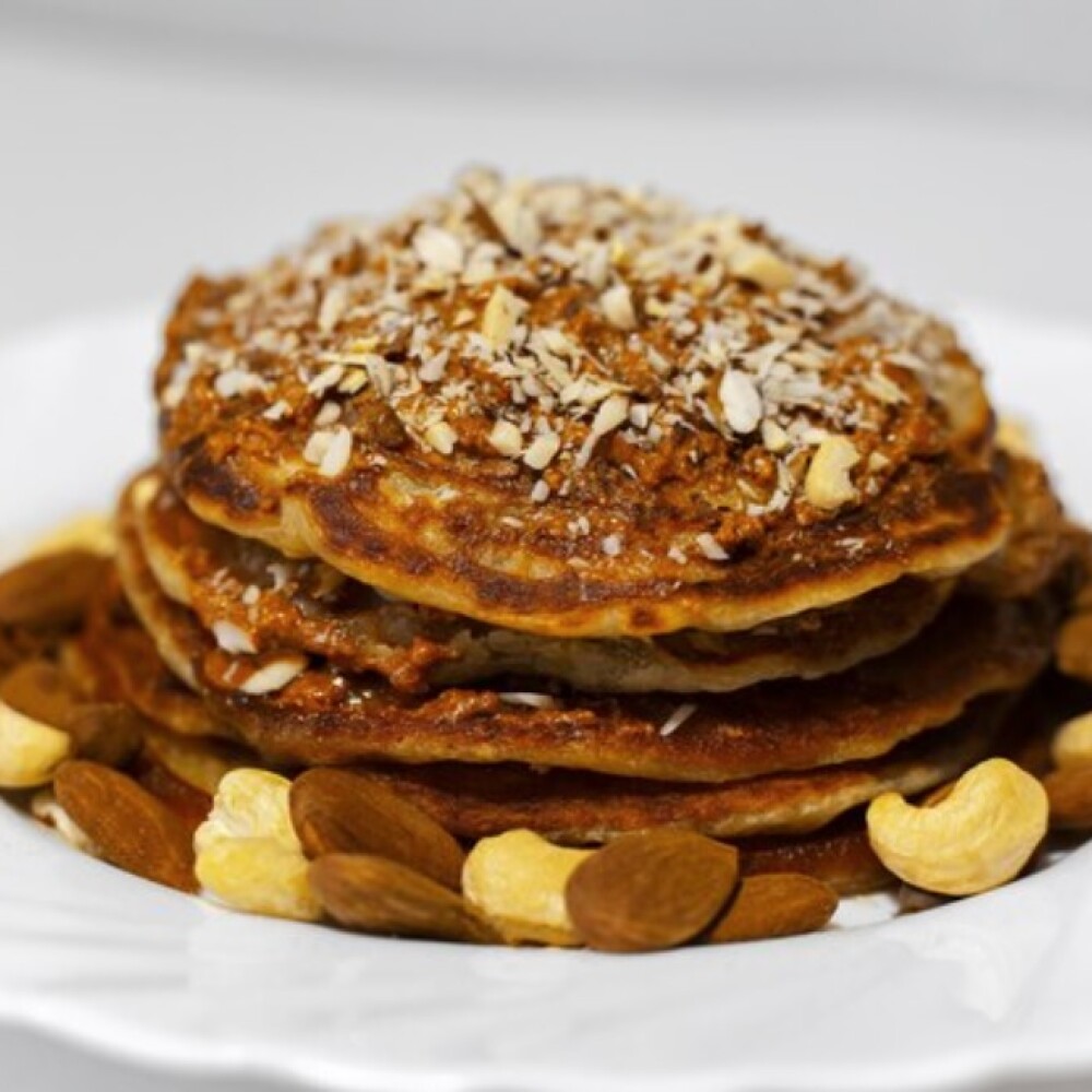 Hot cakes de avena y proteína