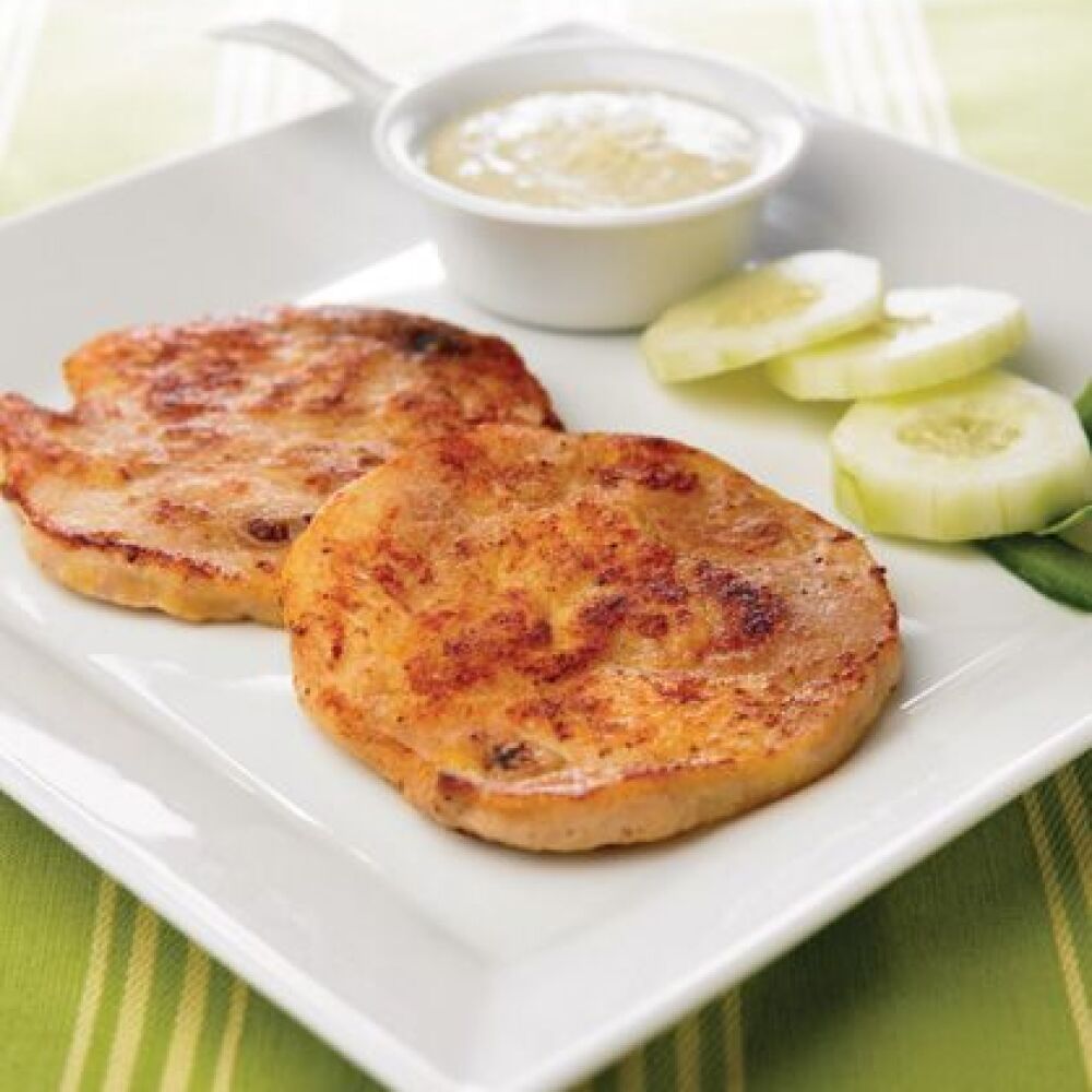 Pollo con puré de pepino