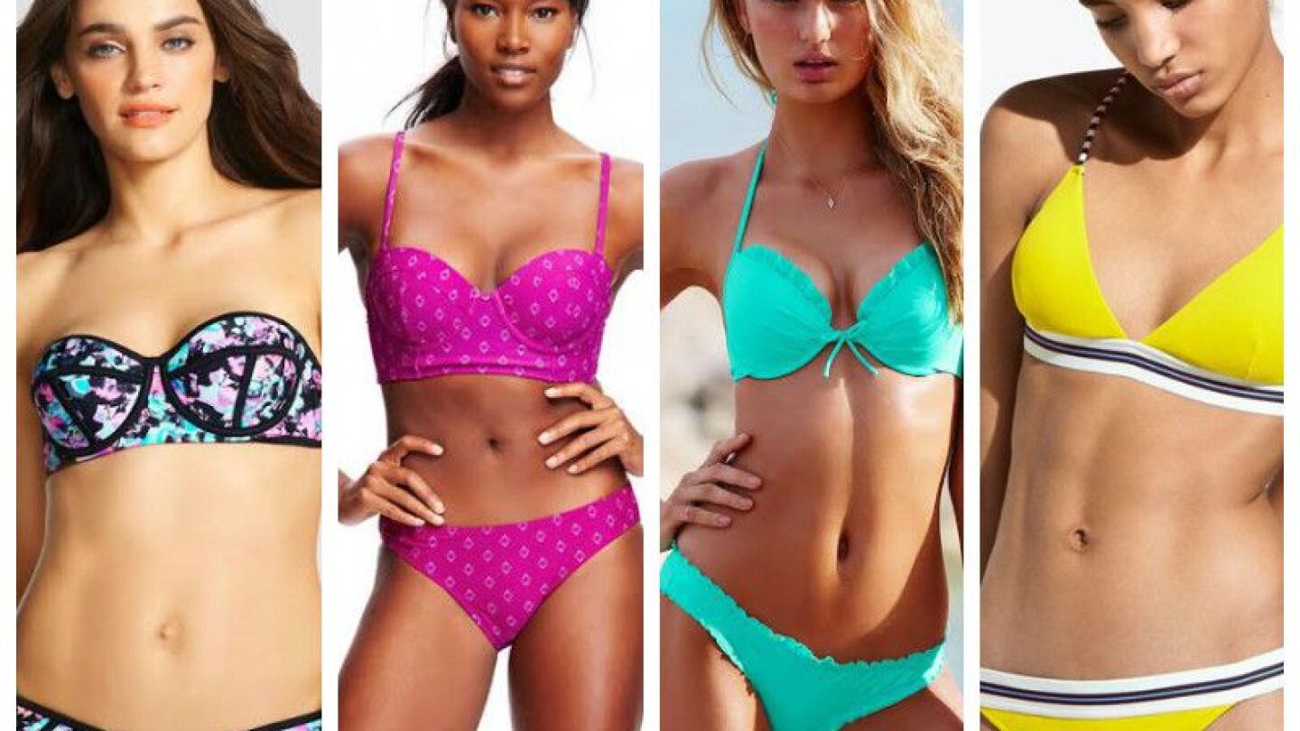 Swimwear Baño Rosa Trajes De Baño Piel Morena Qué Color De Bikini