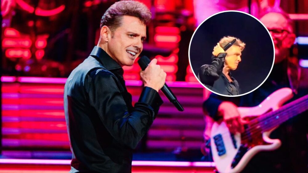 Luis Miguel tuvo molestias en sus oídos en uno de sus conciertos