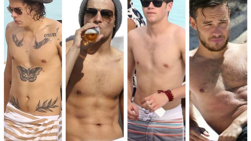 Las mejores fotos sin playera de los galanes de One Direction