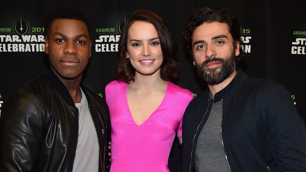 La reacción de John Boyega y Daisy Ridley al ver el primer tráiler de Star Wars