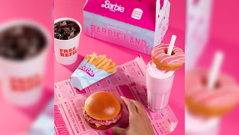 Hamburguesa de barbie rosa