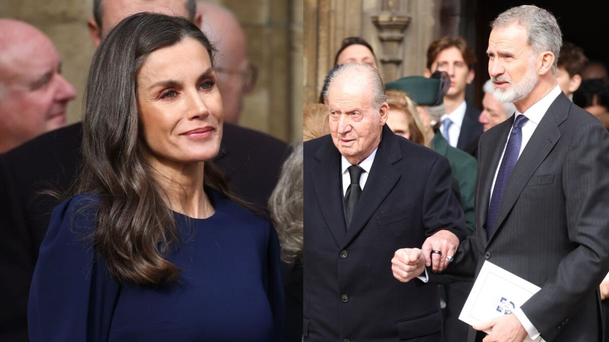 El inesperado gesto de Letizia Ortiz durante el reencuentro del rey Juan Carlos y Felipe VI