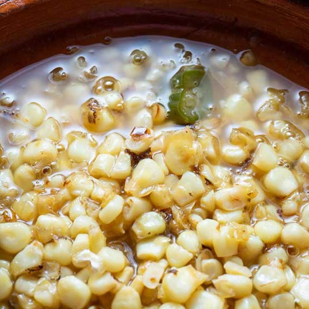 esquites con tuétano