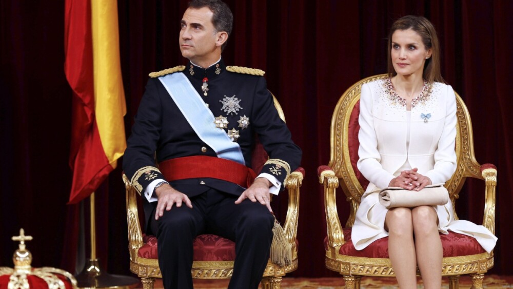 letizia Ortiz. en la proclamacion de felipe vi