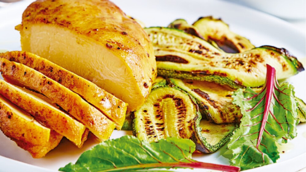 Recetas con pollo, recetas de pollo: Pechuga de pollo con calabacitas