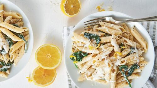 Recetas de pastas italianas: penne al limón